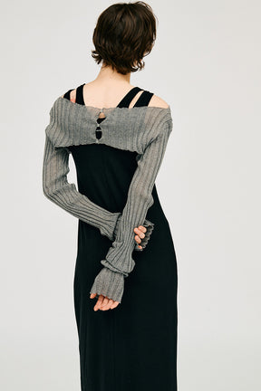 2WAY Sheer Rib Bolero - 26SUMMER