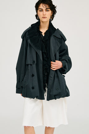 Balloon Hem Trench