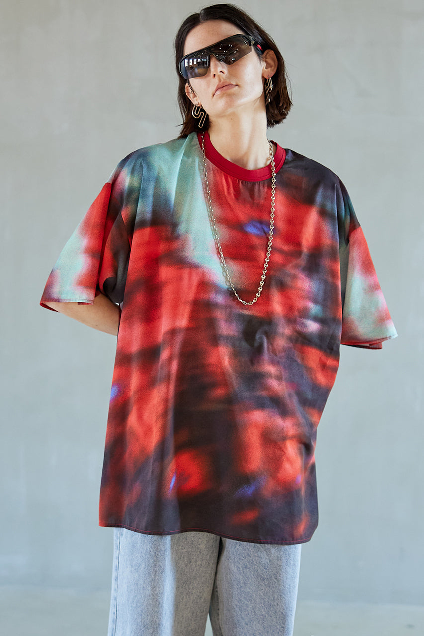 【SALE】Abstract Printed Over Tops