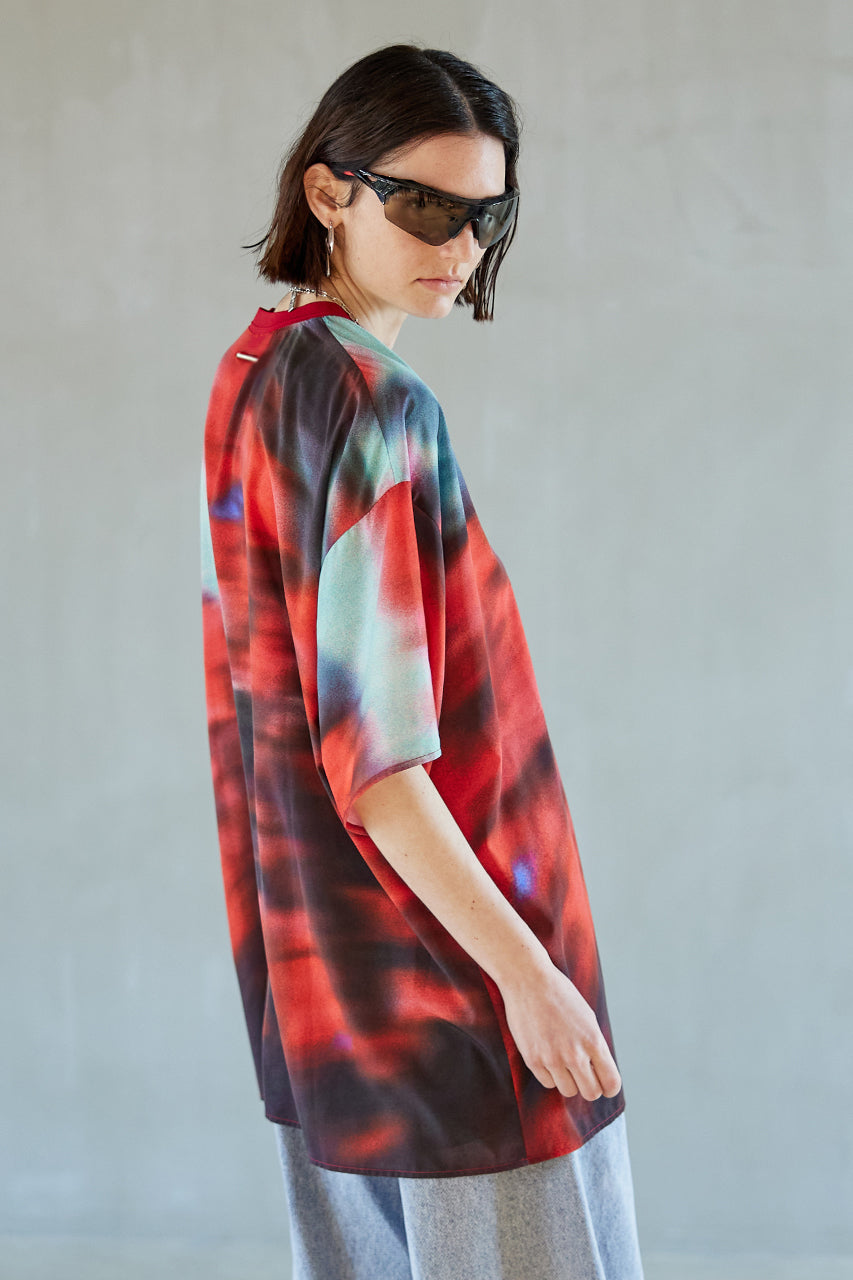 【SALE】Abstract Printed Over Tops