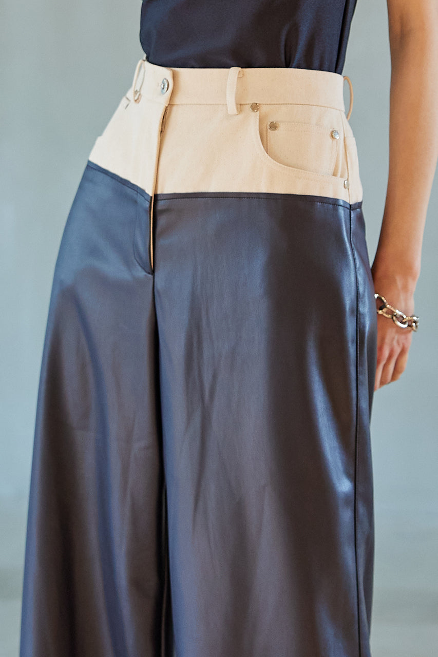 Two Tone Detailed Trouser