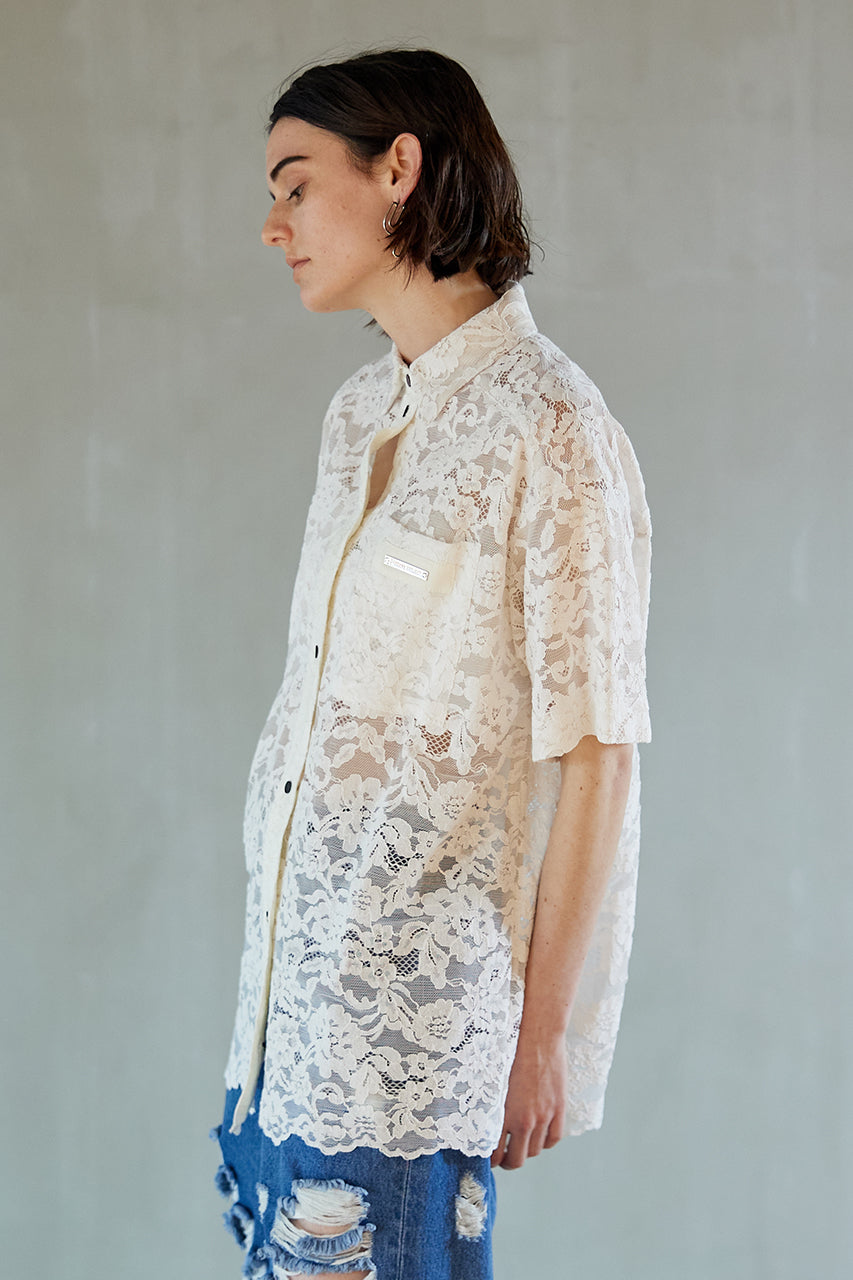 【SALE】Cord Lace Over Shirt