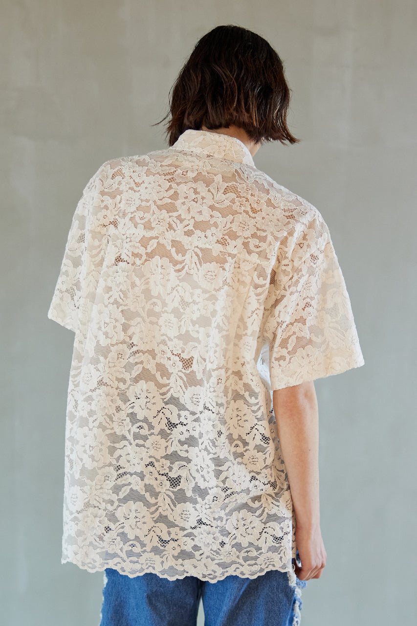 【SALE】Cord Lace Over Shirt