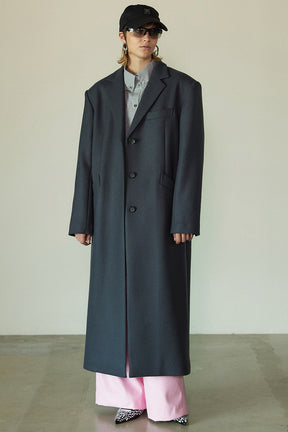 [Weboff Part number] Melton Single Chester Coat