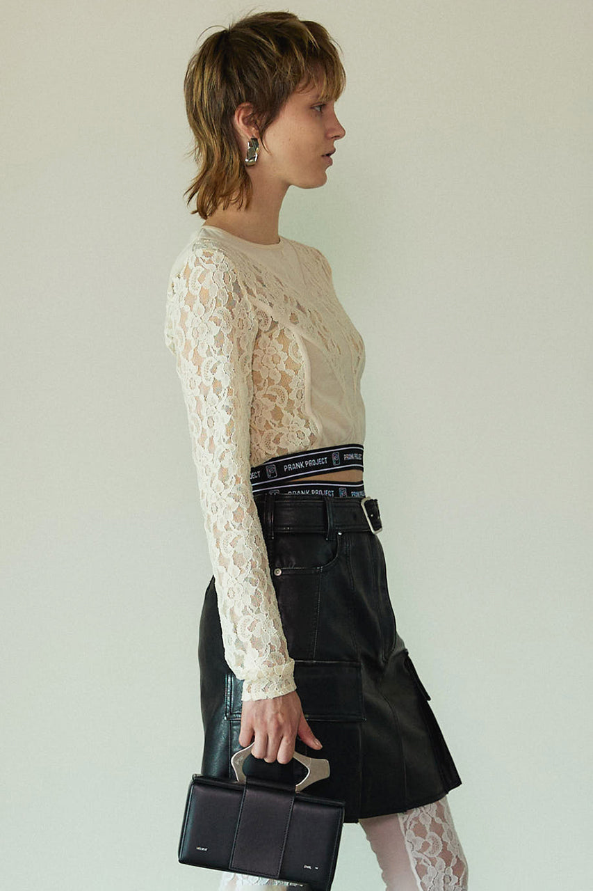 Panel Lace Cropped Top
