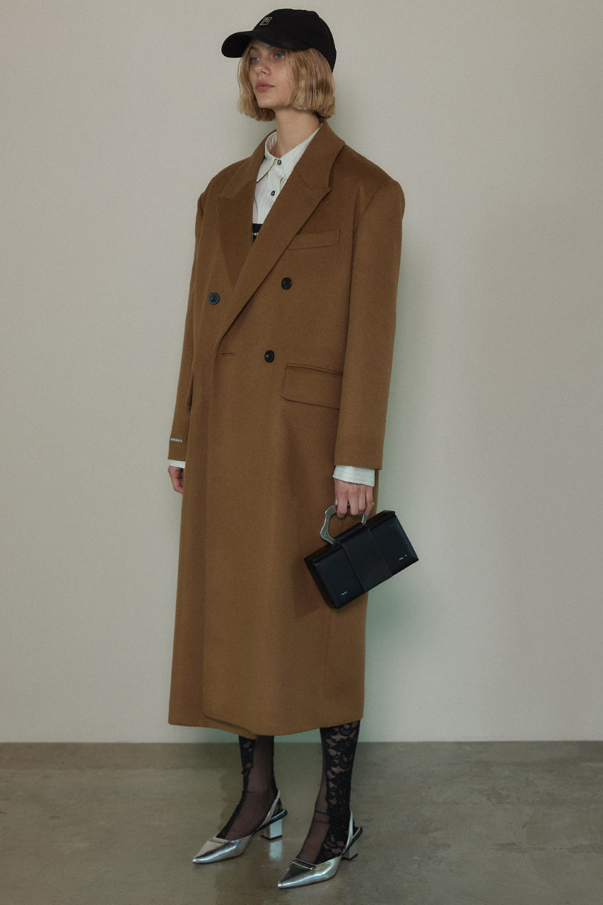 【SALE】Cashmere Beaver Double Chester Coat