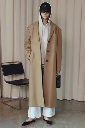 [Weboff零件号] Melton Single Chester Coat