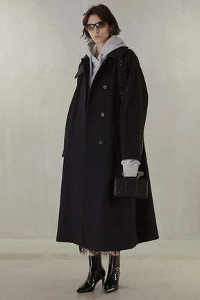 Over Wool Cape Coat