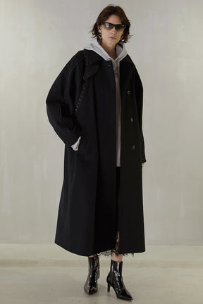 [Weboff Part number] Over Wool Cape COAT