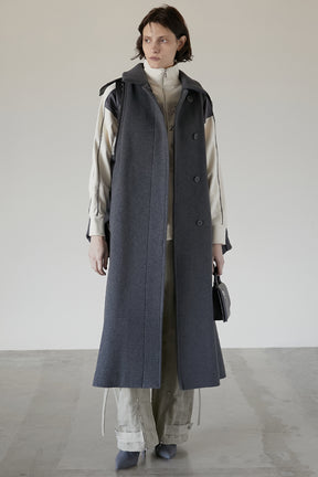 Over Wool Cape Coat