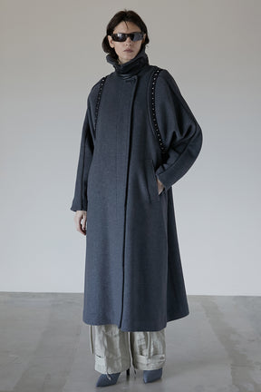 Over Wool Cape Coat