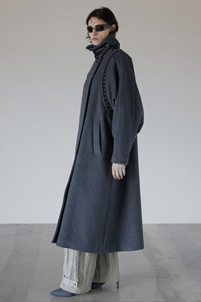 Over Wool Cape Coat