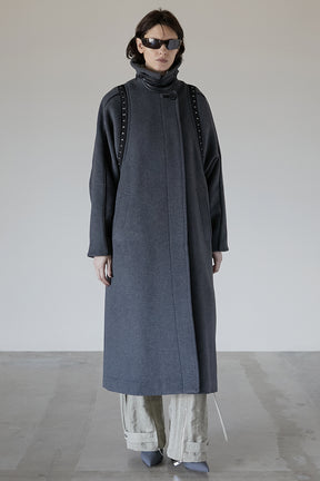 Over Wool Cape Coat