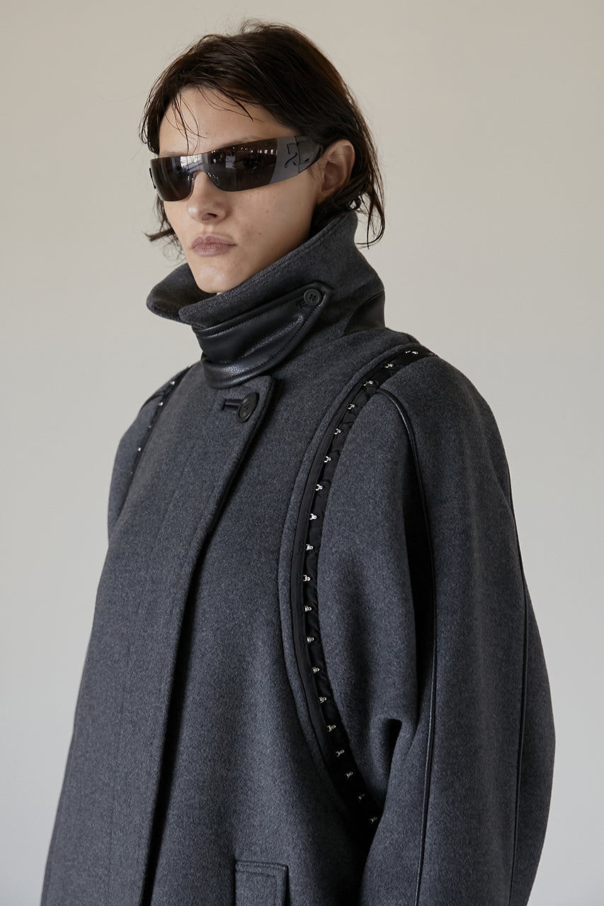 [Weboff Part number] Over Wool Cape COAT