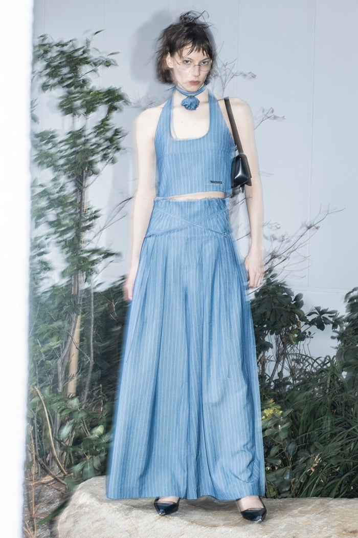 -〔WOMEN'S〕-　　sana サナ 　　STRIPE WIDE PANTS