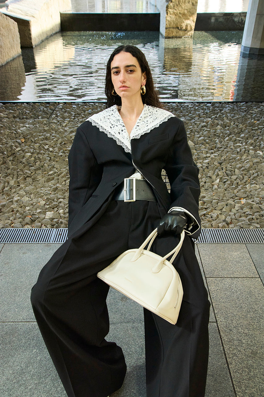 Round Shoulder No-Collar Jacket - 2026 SPRING