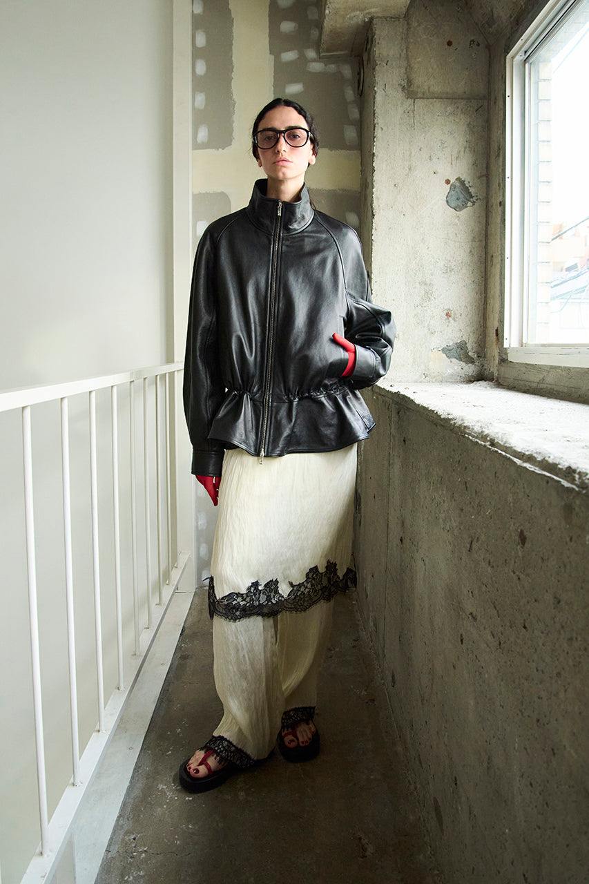 Sheepskin Peplum Blouson - 2026 SPRING