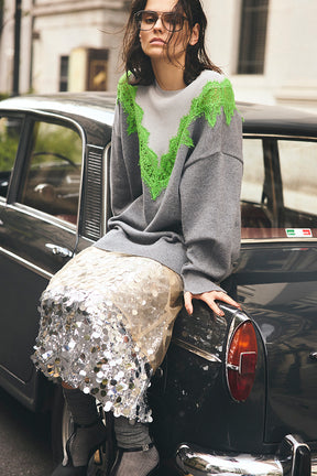Lace-Line Over-Knit - 2025 WINTER