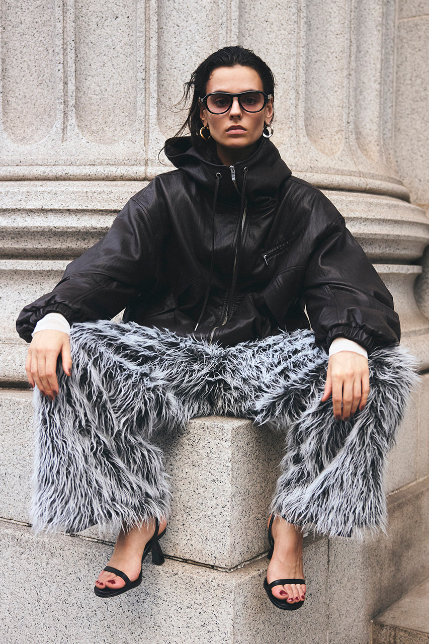 Synthetic Fur Pants - 2025 WINTER