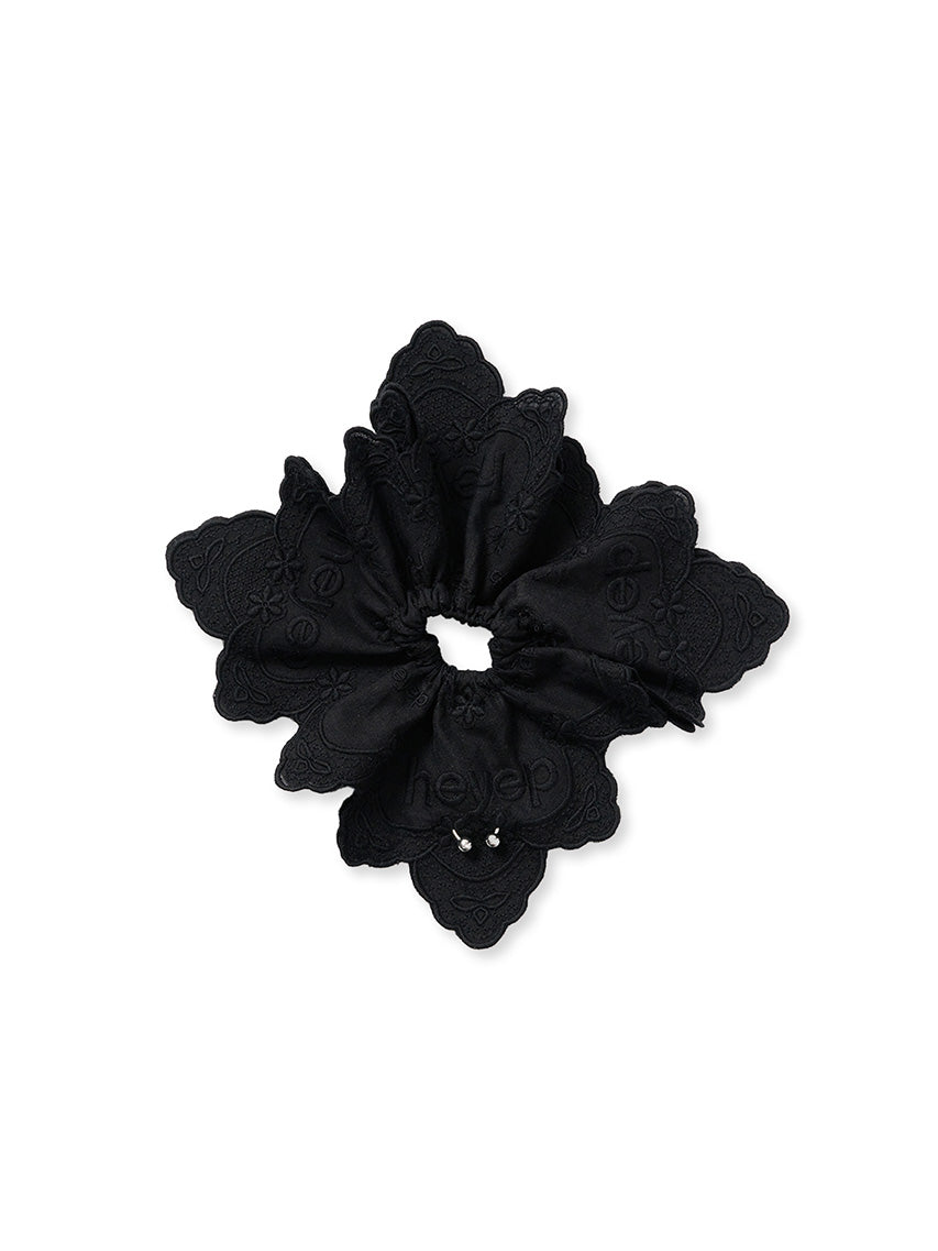 Pierced Lace Scrunchie