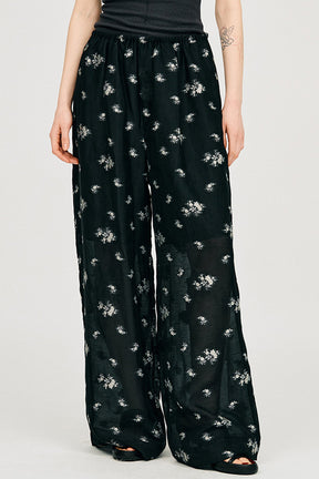 Flower Jacquard Lounge Pants - PRE ORDER
