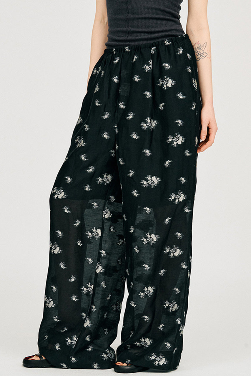 Flower Jacquard Lounge Pants - PRE ORDER