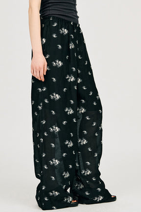 Flower Jacquard Lounge Pants - PRE ORDER
