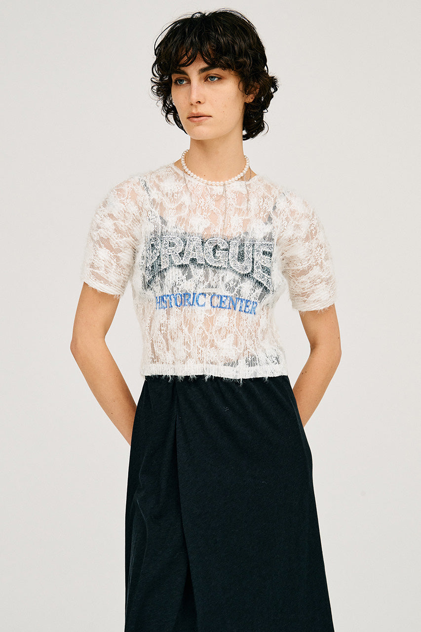 Lace Pleats Top
