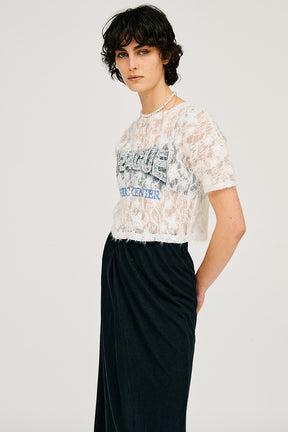 Lace Pleats Top