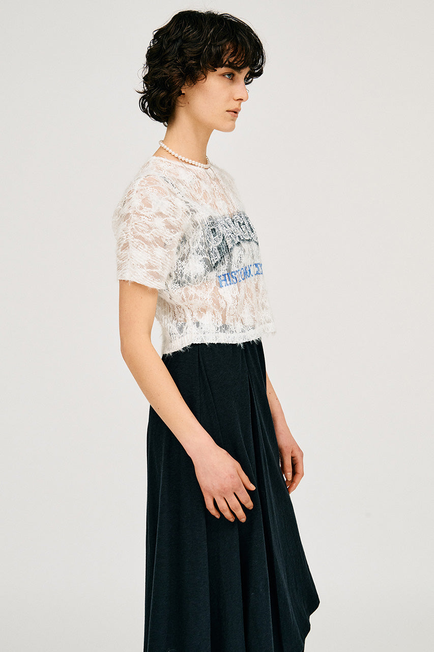 Lace Pleats Top