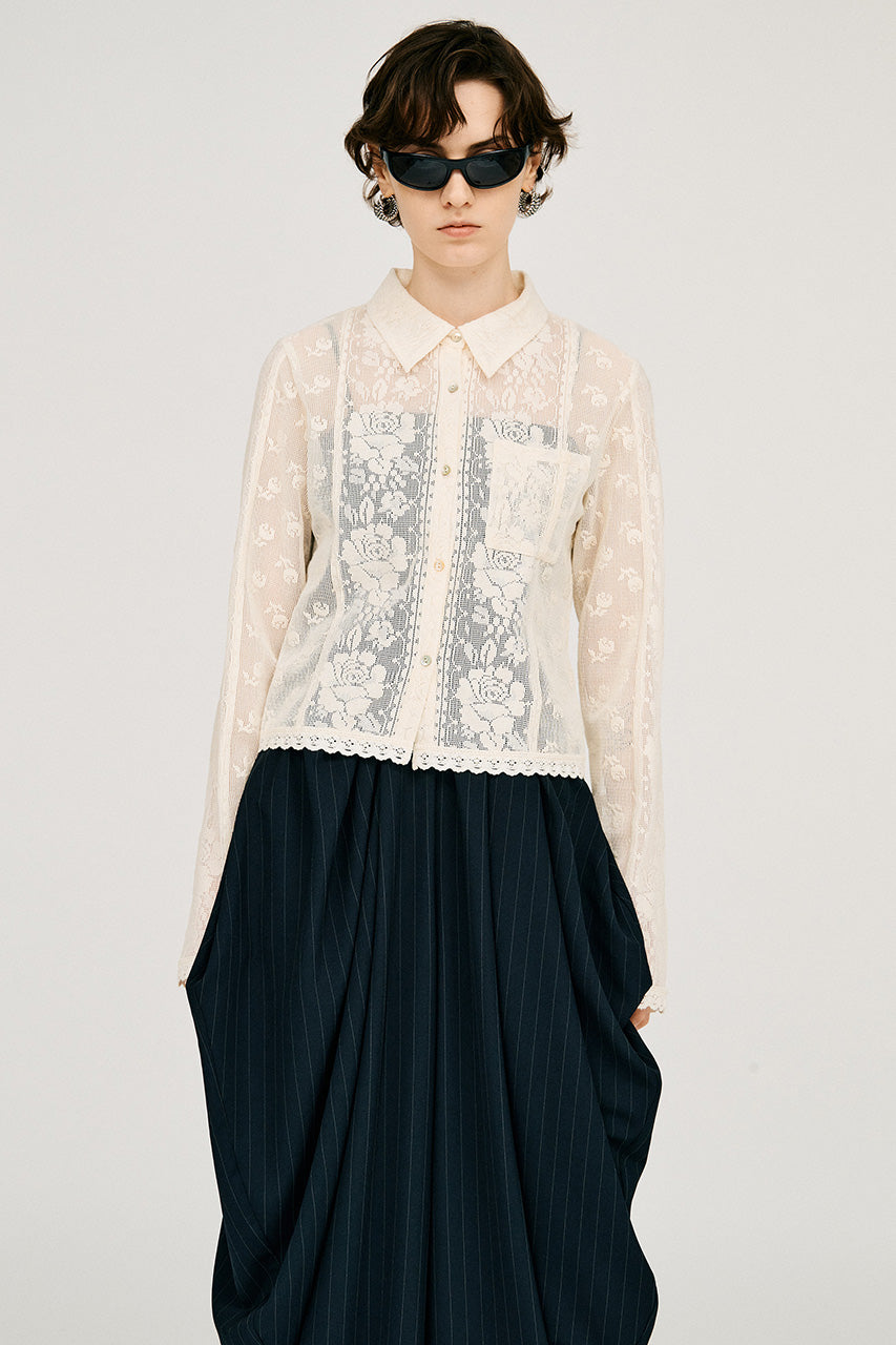 Crochet Lace Shirt - PRE ORDER