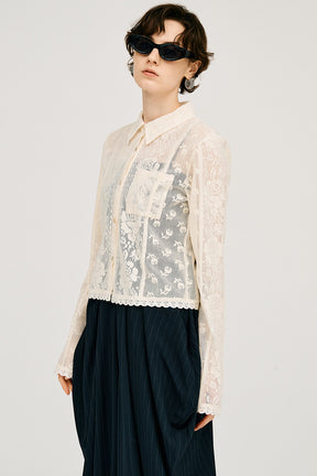 Crochet Lace Shirt - PRE ORDER