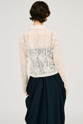 Crochet Lace Shirt - PRE ORDER