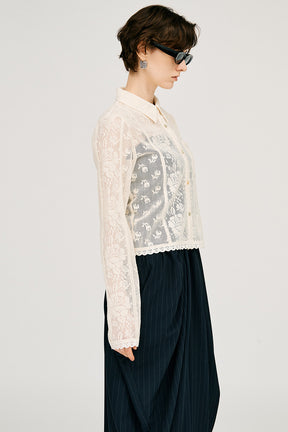 Crochet Lace Shirt - PRE ORDER