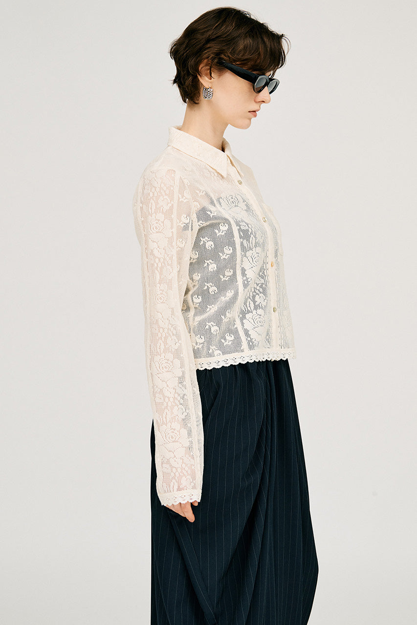 Crochet Lace Shirt - PRE ORDER
