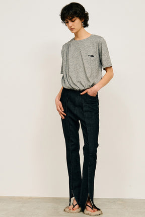 Stretch Zip Denim Pants - PRE ORDER