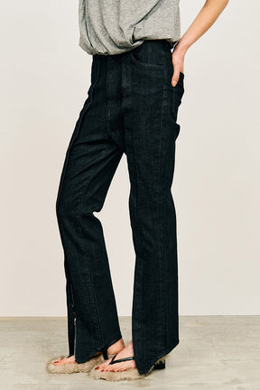 Stretch Zip Denim Pants - PRE ORDER
