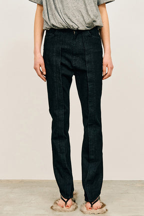 Stretch Zip Denim Pants - PRE ORDER
