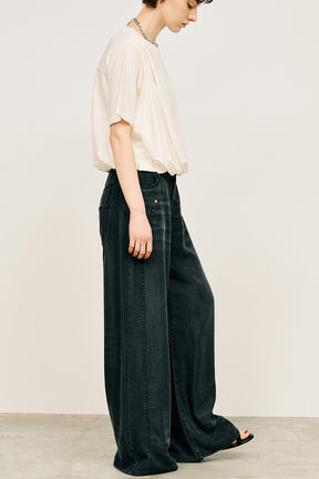 Tencel Denim Wide Pants