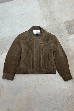 Tuck Pocket High-Neck Suede Blouson - 2026AUTUMN