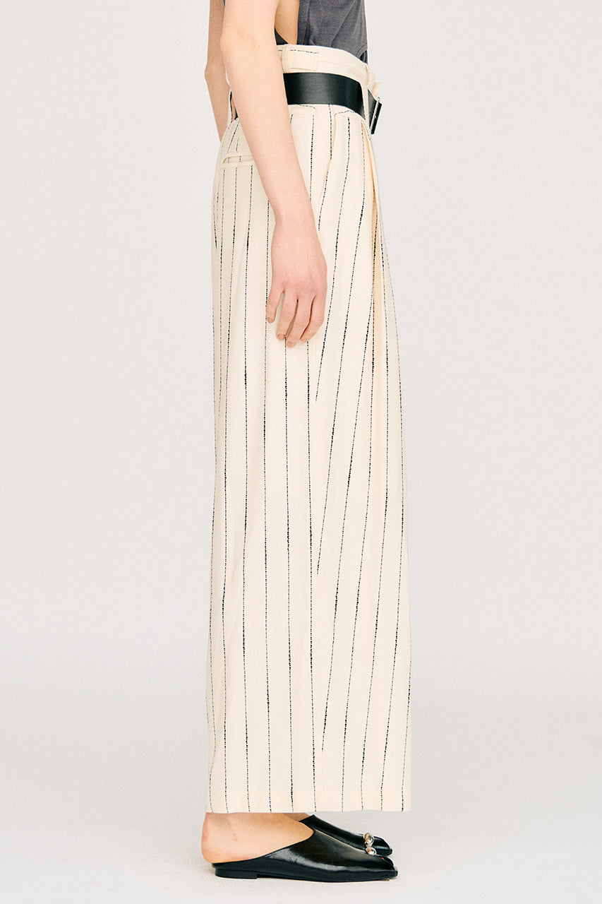 Double-Belted Wide-Leg Pants - 26SUMMER 2nd