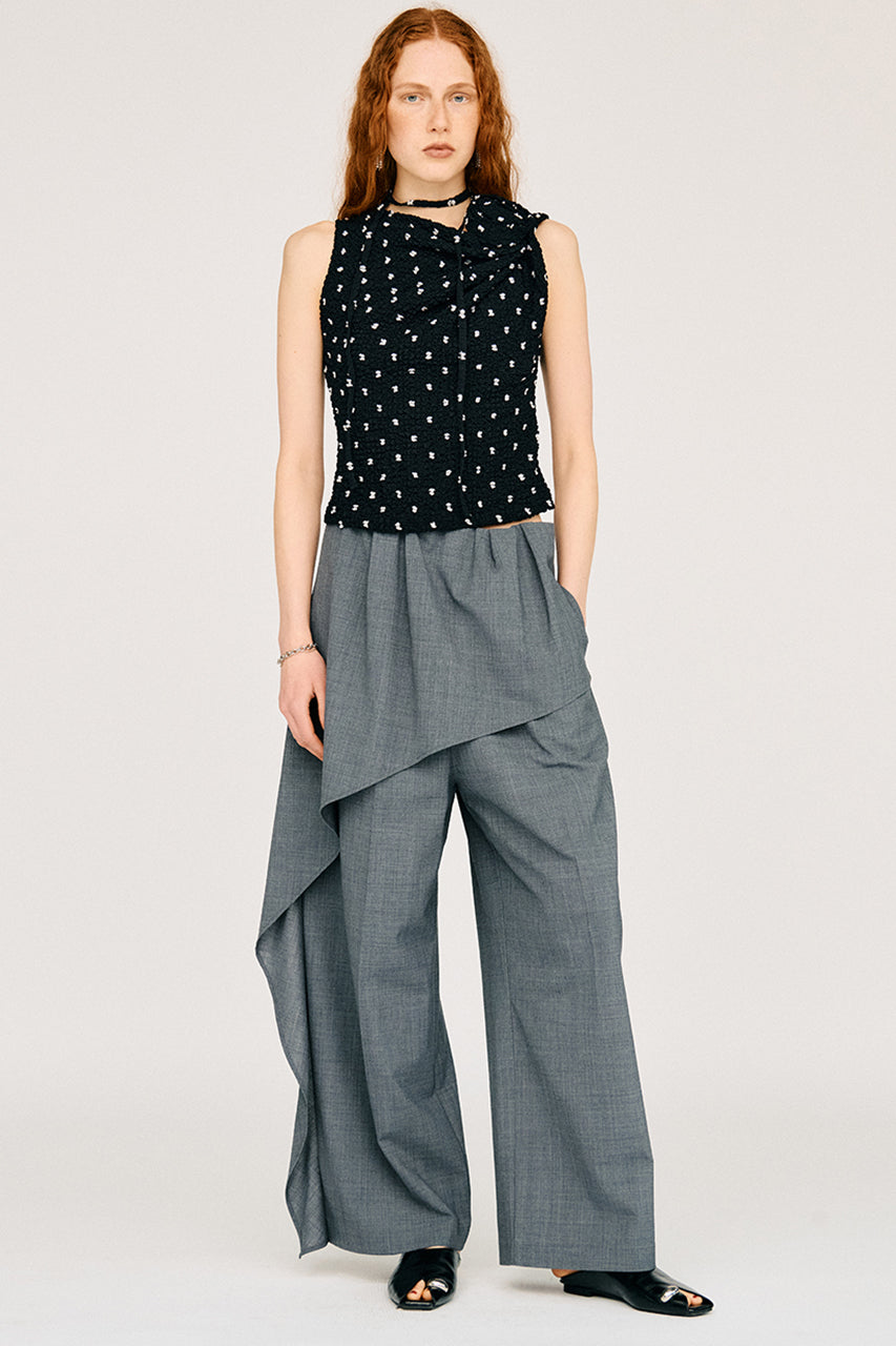 Rose Motif Ripple Top - 26SUMMER