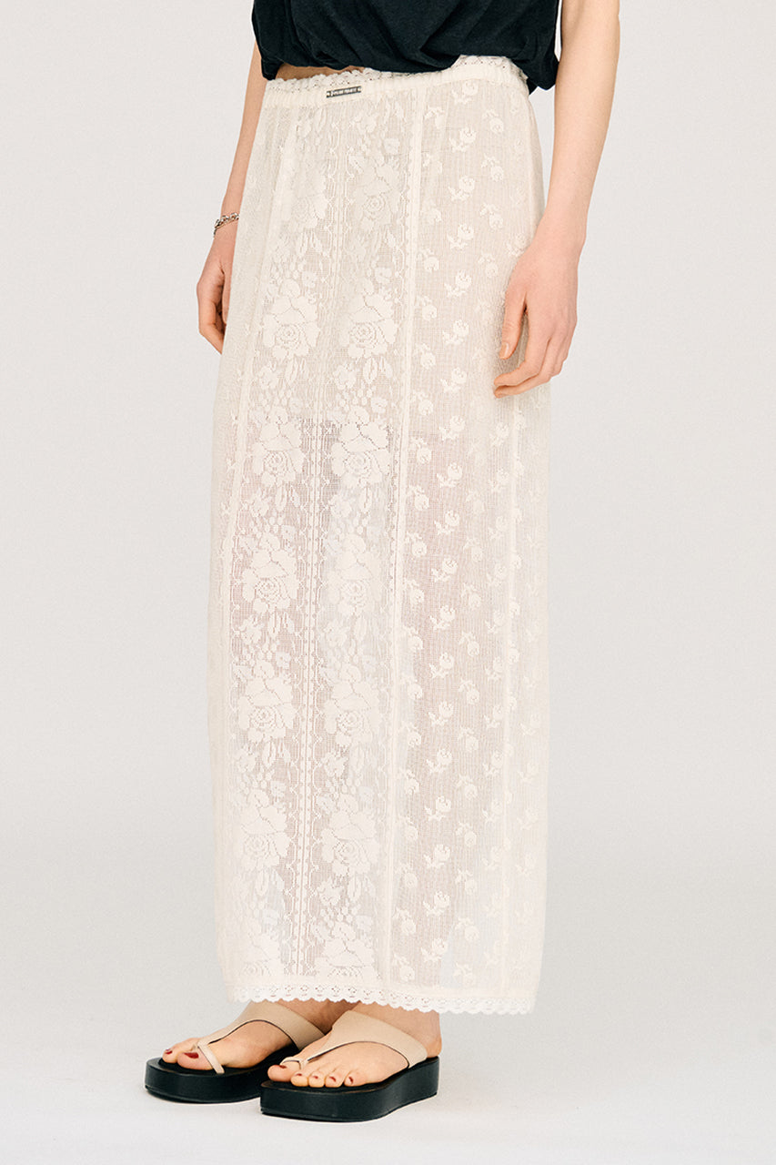 Cross Lace Maxi Skirt - PRE ORDER