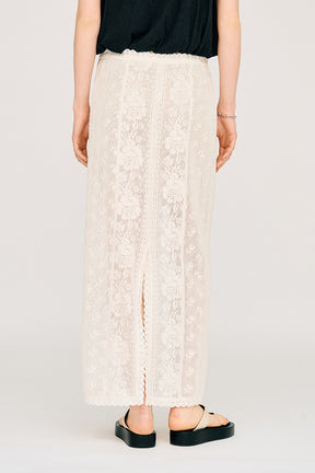 Cross Lace Maxi Skirt - PRE ORDER