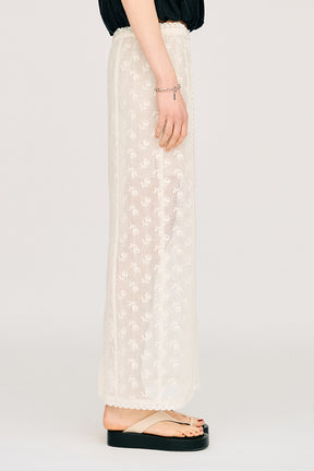 Cross Lace Maxi Skirt - PRE ORDER