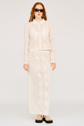 Crochet Lace Shirt - PRE ORDER
