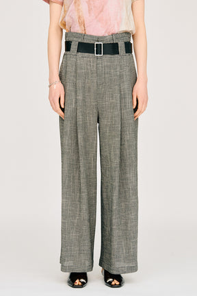 Double-Belted Wide-Leg Pants - 26SUMMER 2nd