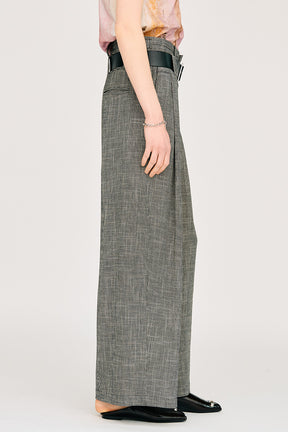 Double-Belted Wide-Leg Pants - 26SUMMER 2nd
