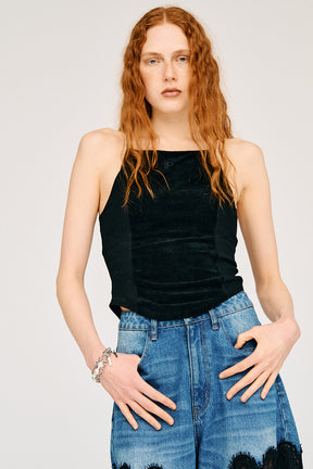 Pile Camisole With Cup