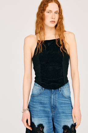 Pile Camisole With Cup
